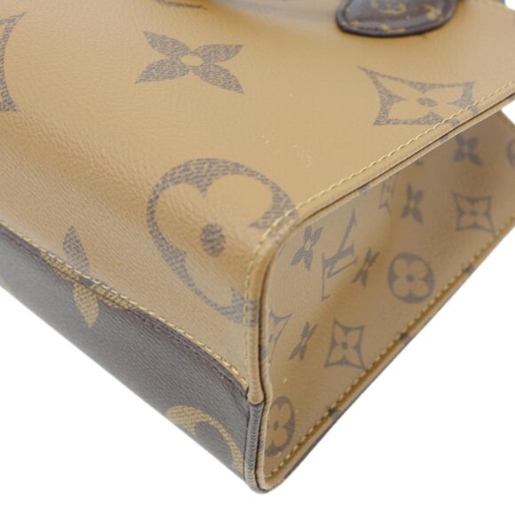 Louis Vuitton Onthego PM Giant Monogram Reverse Canvas Shoulder Bag Brown - Picture 8 of 12